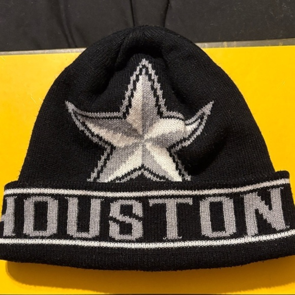 Houston Black and Gray Beanie Hat